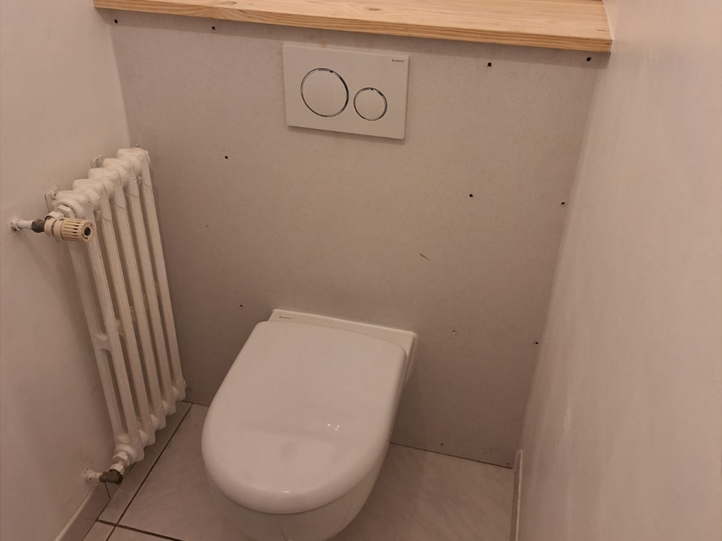 Pose d&rsquo;un WC suspendu